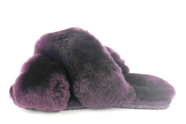 UGABY Abby Slide Purple slipper front